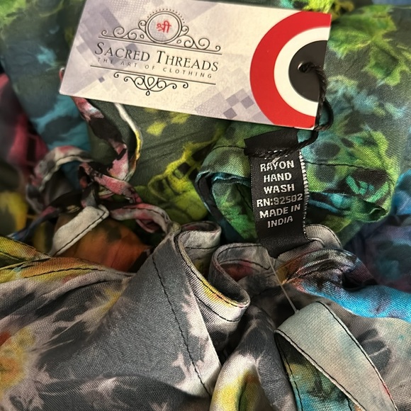 NWT. Tye-Dye Romper by Sacred Threads S/M. RD/RD - Picture 4 of 4